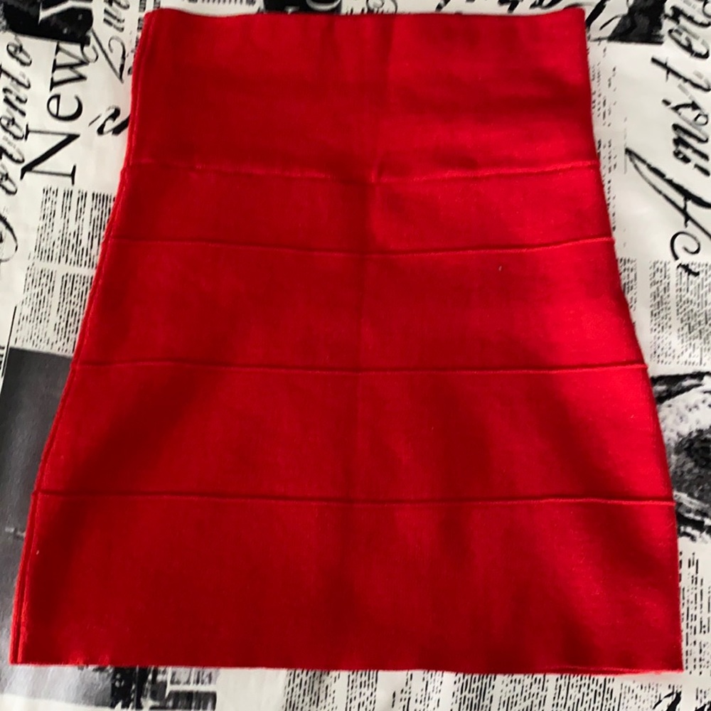 Red skirt